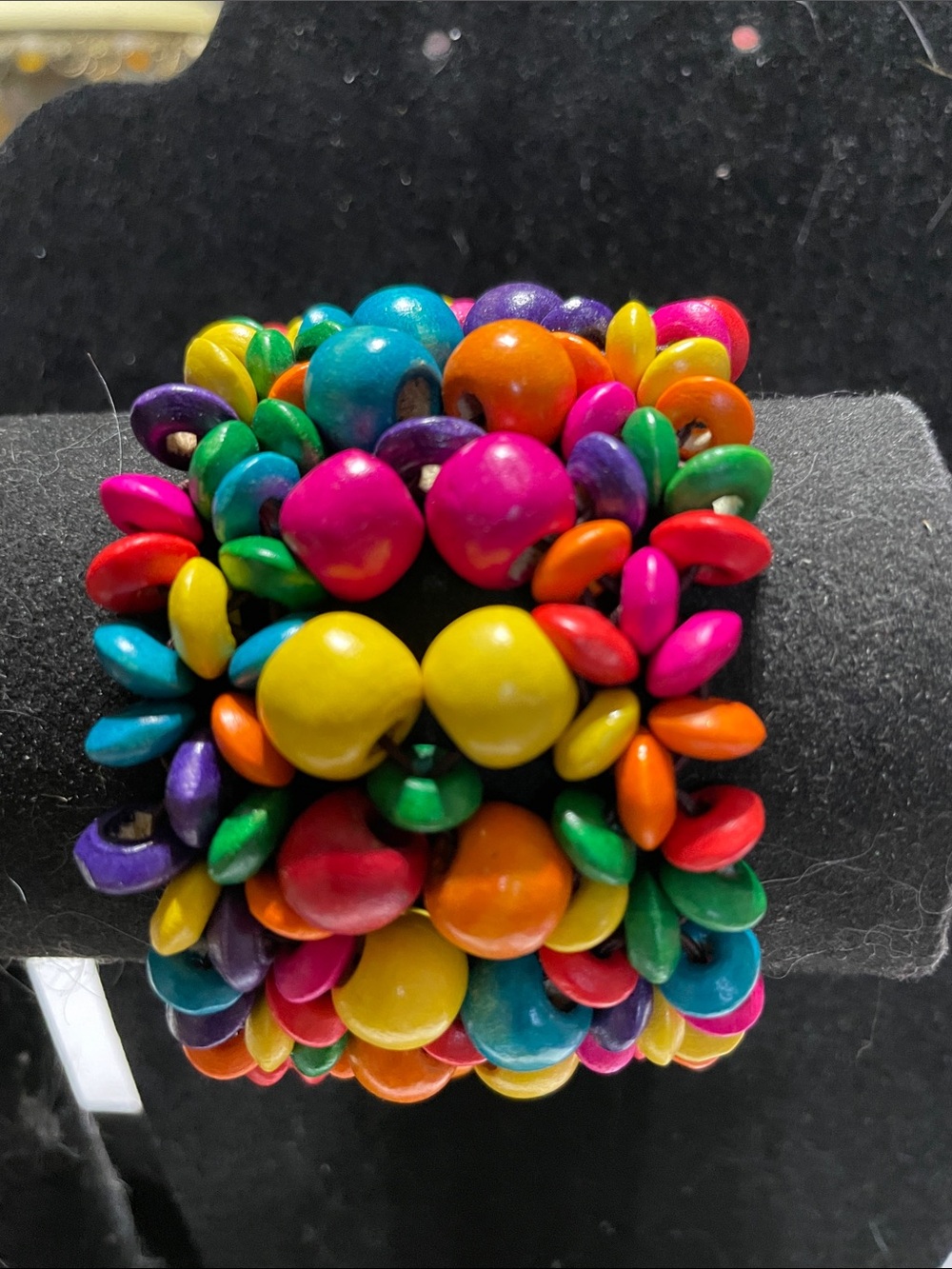 Colorful Beaded Stretch Bracelet - Multicolor